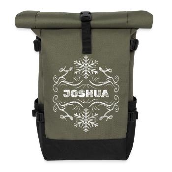 Winter Joshua - Roll Top Backpack - olive/black - Front