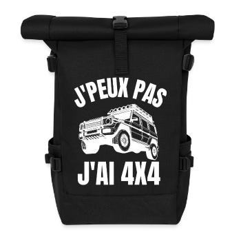 J'Peux Pas J'Ai 4x4 Humour Cadeau Drôle 4x4 - Sac à dos roll top - noir - Devant