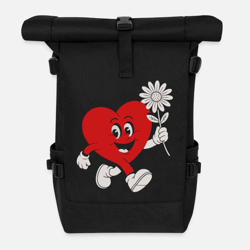 Héros du cœur avec Daisy - Sac à dos roll top - noir