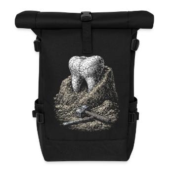 Dent dans la Roche - Sac à dos roll top - noir - Devant