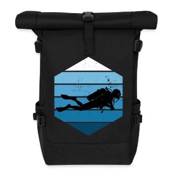 Diving Fokus pur - Rolltop Rucksack - Schwarz - Vorne