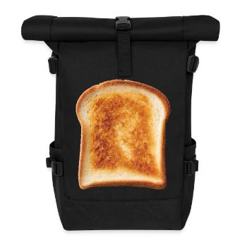 Toast bread - Roll Top Backpack - black - Front