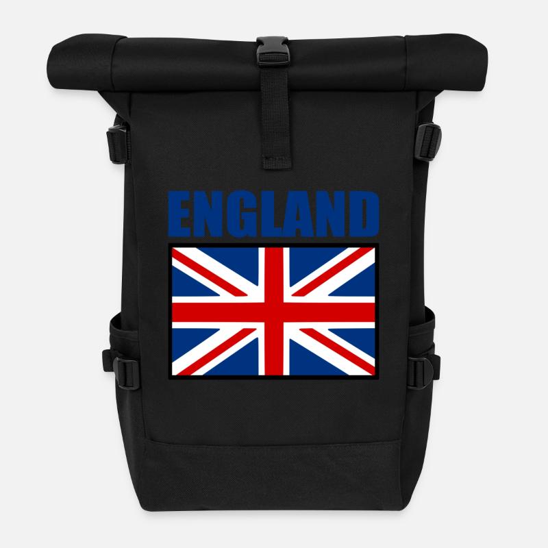 England - Rolltop Rucksack - Schwarz
