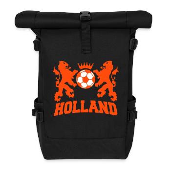 holland / nederlands elftal / the netherlands - Roll Top Backpack - black - Front