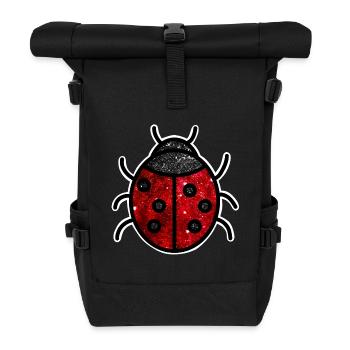 Cosmic Ladybug - Roll Top Backpack - black - Front