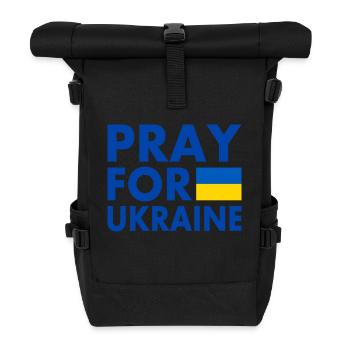 Ukraine - Rolltop Rucksack - Schwarz - Vorne