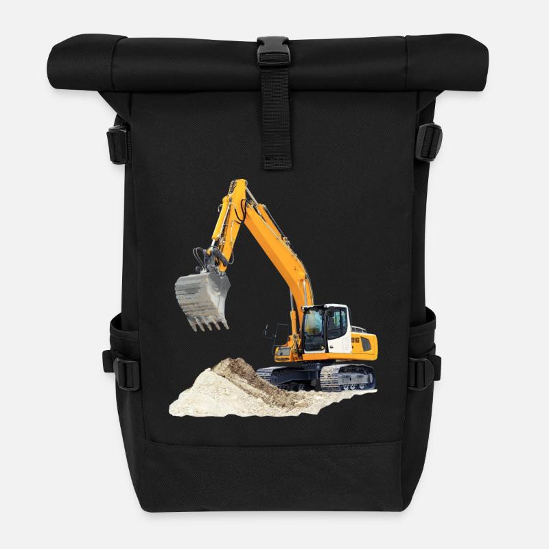 Bagger - Rolltop Rucksack - Schwarz