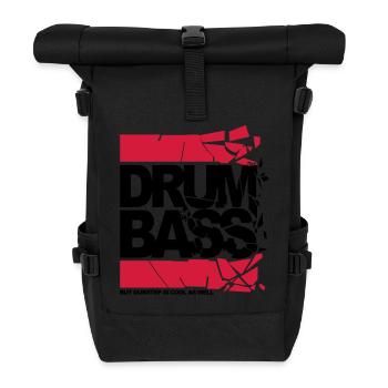 final dnb shattered - Rolltop Rucksack - Schwarz - Vorne