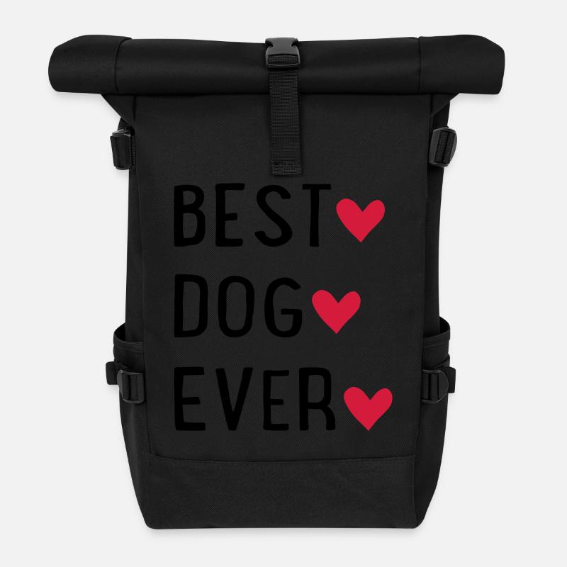Hund - Rolltop Rucksack - Schwarz