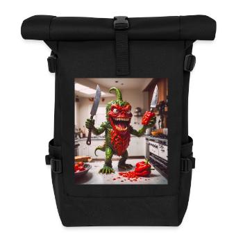 légumes chute Apocalypse Monster pepper - Sac à dos roll top - noir - Devant