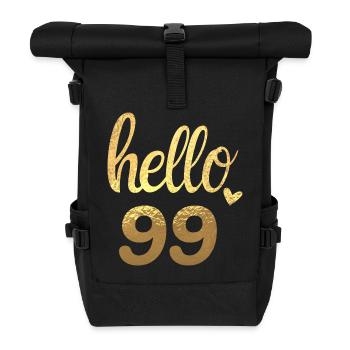 Hello 99 gold - Roll Top Backpack - black - Front