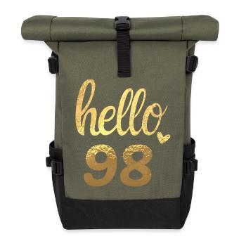 Hallo 98 gold - Rolltop Rucksack - Olive/Schwarz - Vorne
