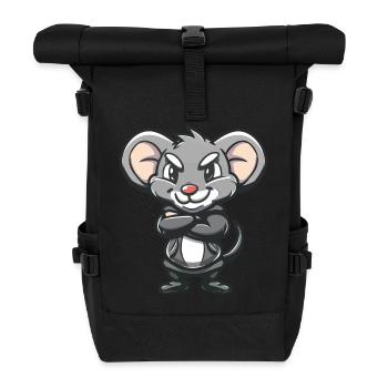 souris - Sac à dos roll top - noir - Devant