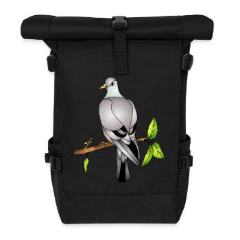Vogel - Rolltop Rucksack - Schwarz - Vorne