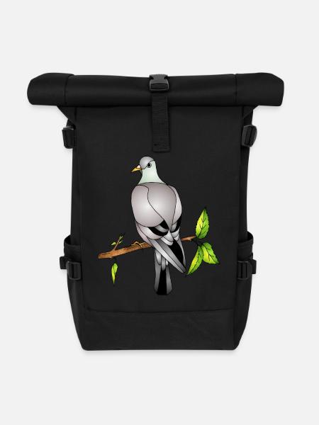 Vogel - Rolltop Rucksack - Schwarz