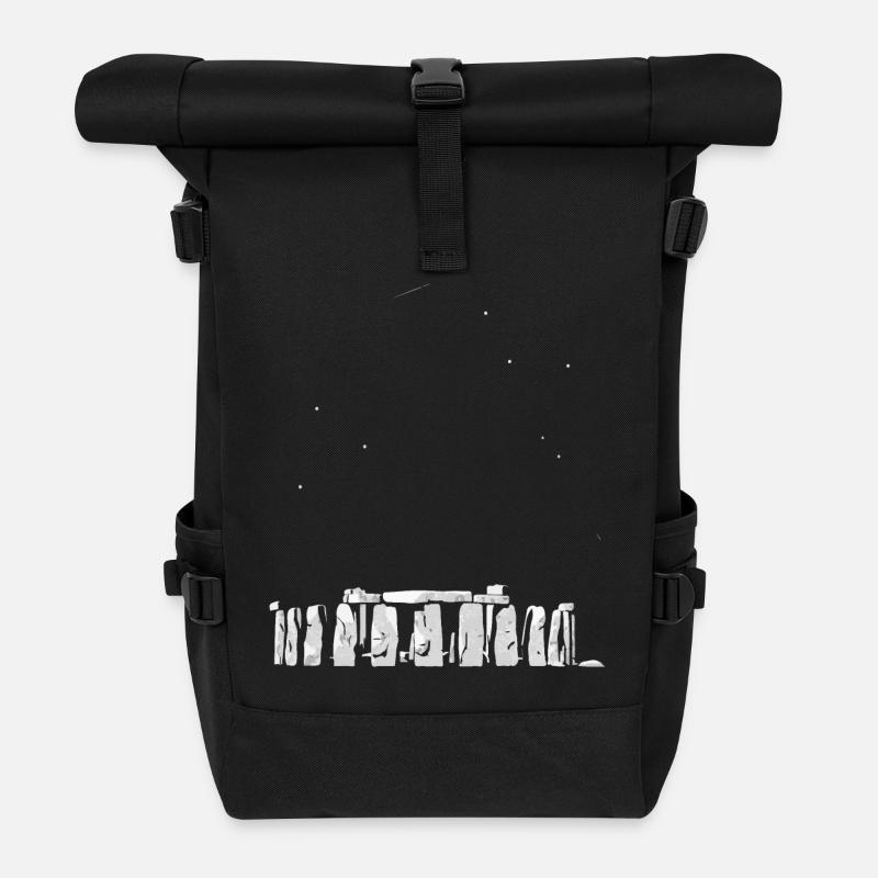 Stonehenge Wiltshire - Roll Top Backpack - black
