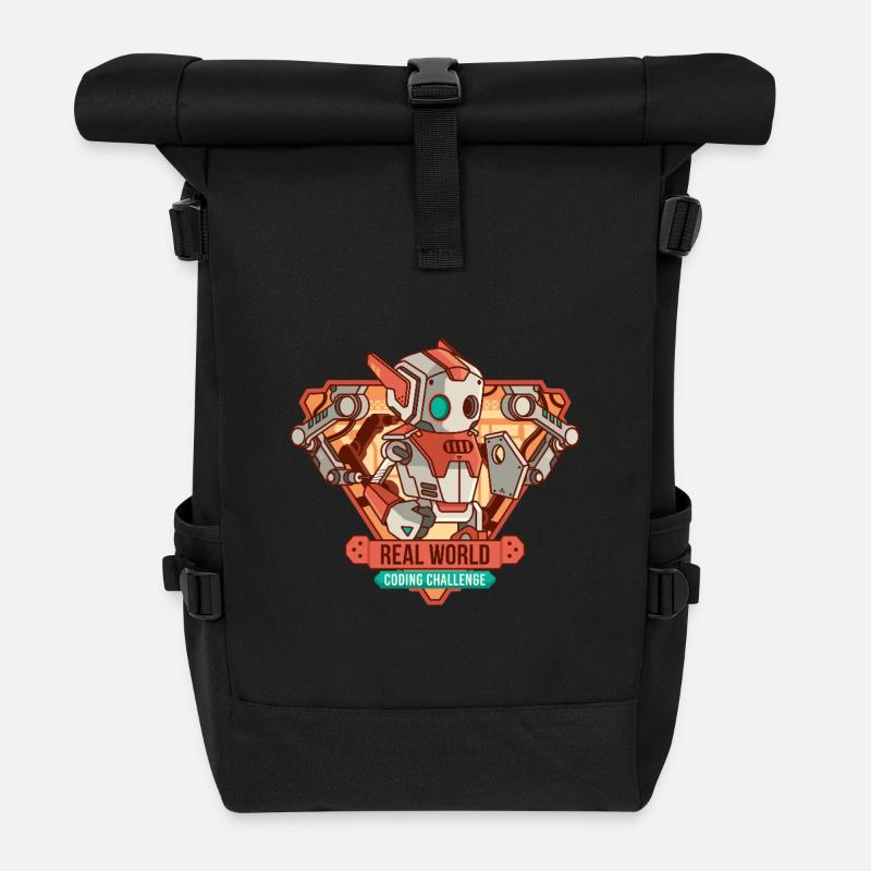 Real world coding challenge - Roll Top Backpack - black
