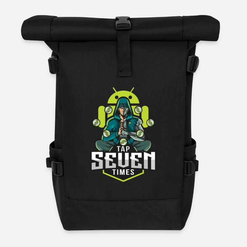 Mode développeur Android - Sac à dos roll top - noir