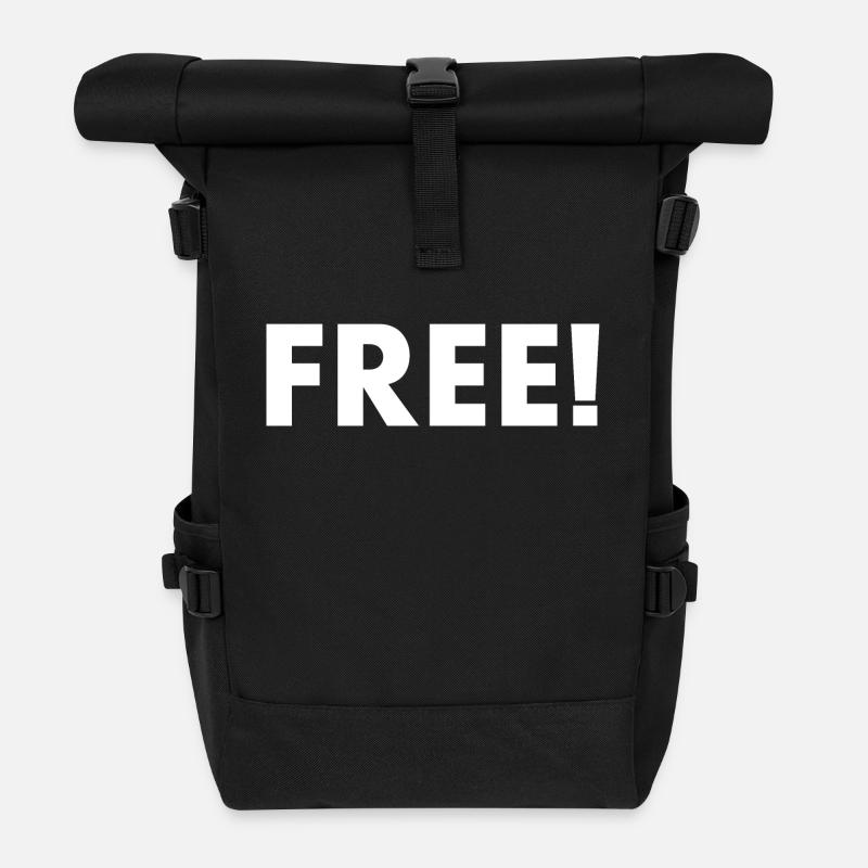 Free - Roll Top Backpack - black