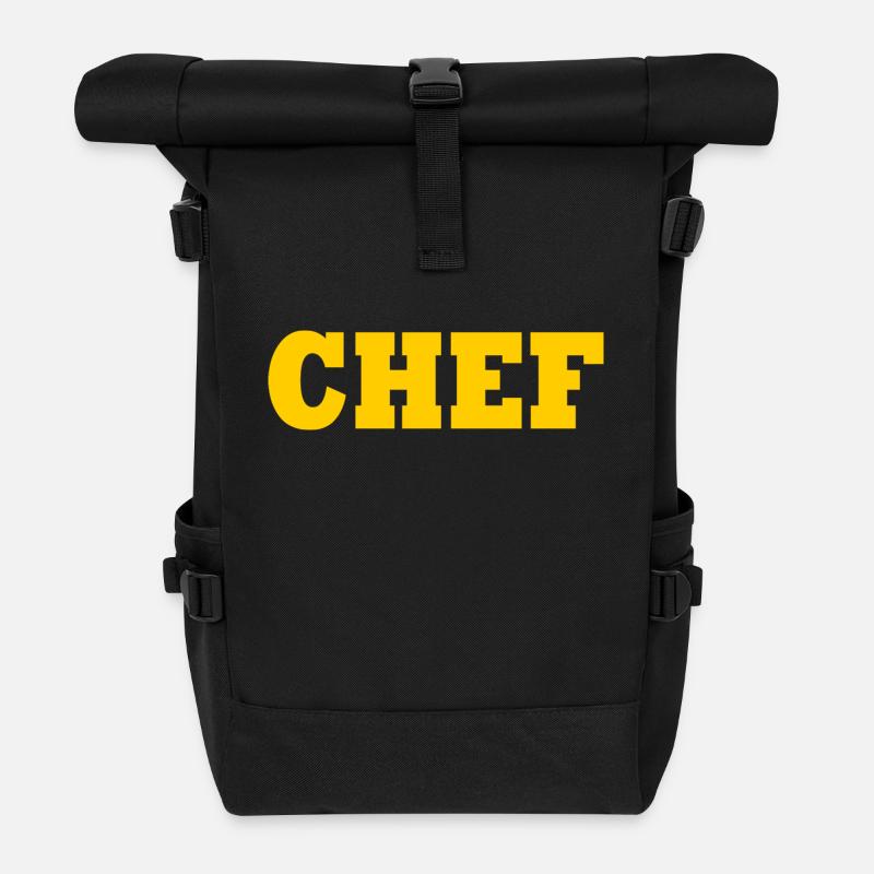 Chef - Rolltop Rucksack - Schwarz