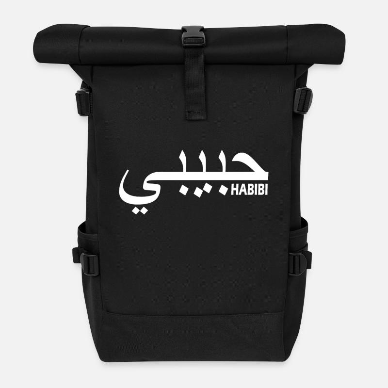 HABIBI - Rolltop Rucksack - Schwarz