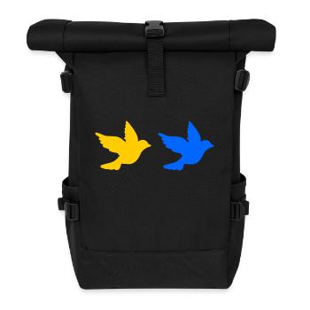 Ukraine - Roll Top Backpack - black - Front