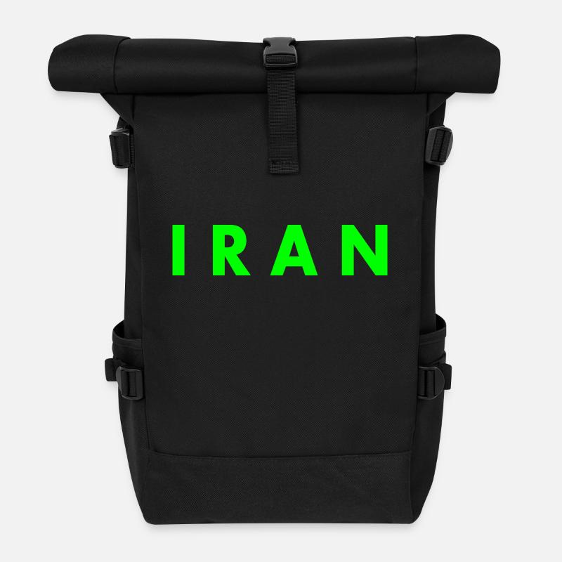Iran - Rolltop Rucksack - Schwarz