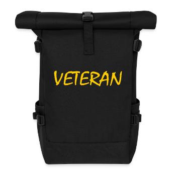 VETERAN - Roll Top Backpack - black - Front