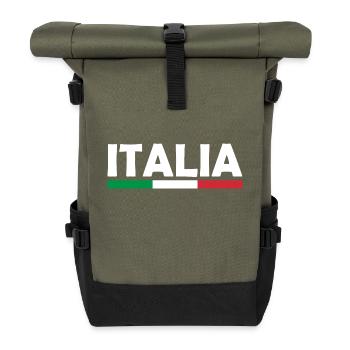Drapeau de l’Italie - Sac à dos roll top - olive/noir - Devant