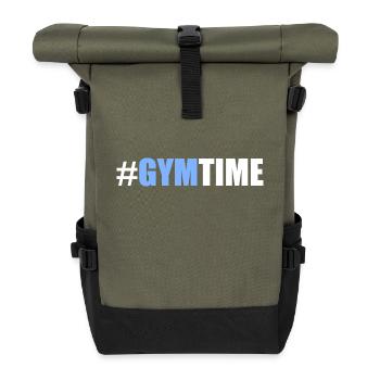Gym time - Sac à dos roll top - olive/noir - Devant