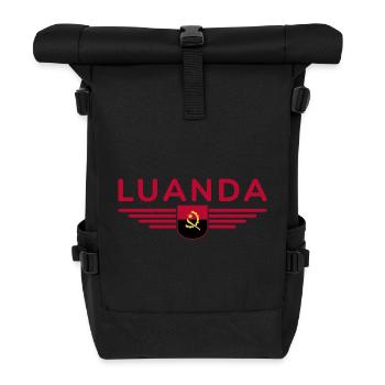 Luanda Design – Fierté de la capitale - Sac à dos roll top - noir - Devant