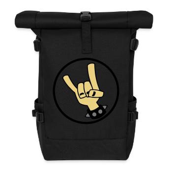 Devil Rock Hand 01 - Sac à dos roll top - noir - Devant
