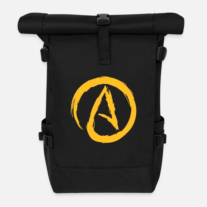 Atheismus Symbol Atheist Darwin Evolution Geschenk - Rolltop Rucksack - Schwarz