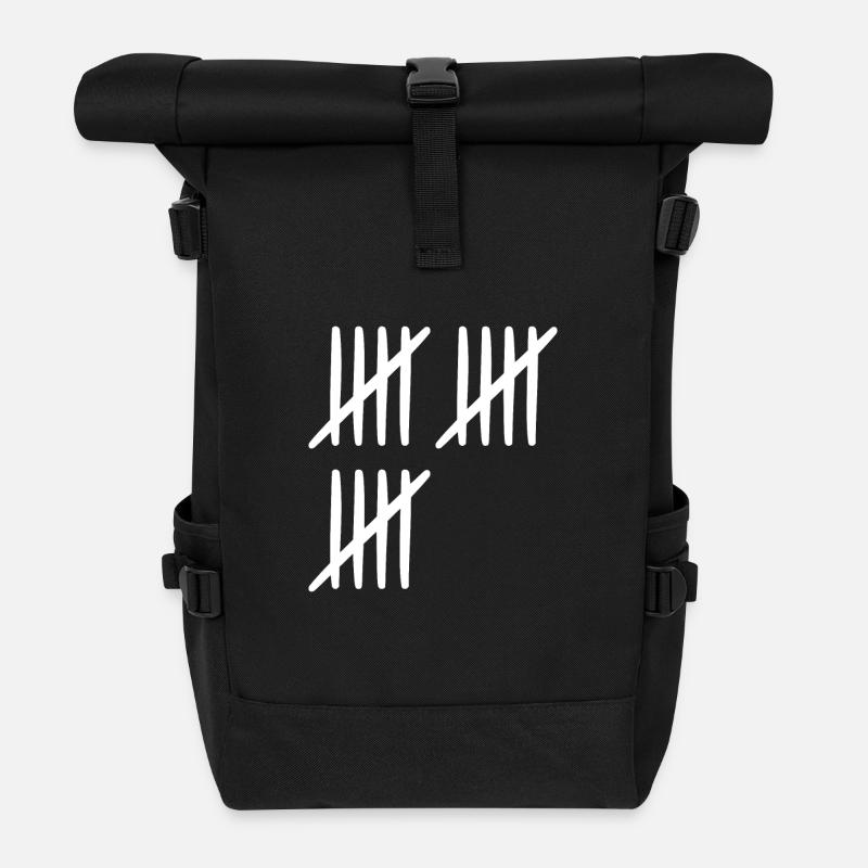 15e anniversaire liste-traits 15 ans - Sac à dos roll top - noir
