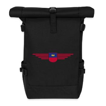 Conception de t-shirt Liechtenstein pour les fans - Sac à dos roll top - noir - Devant