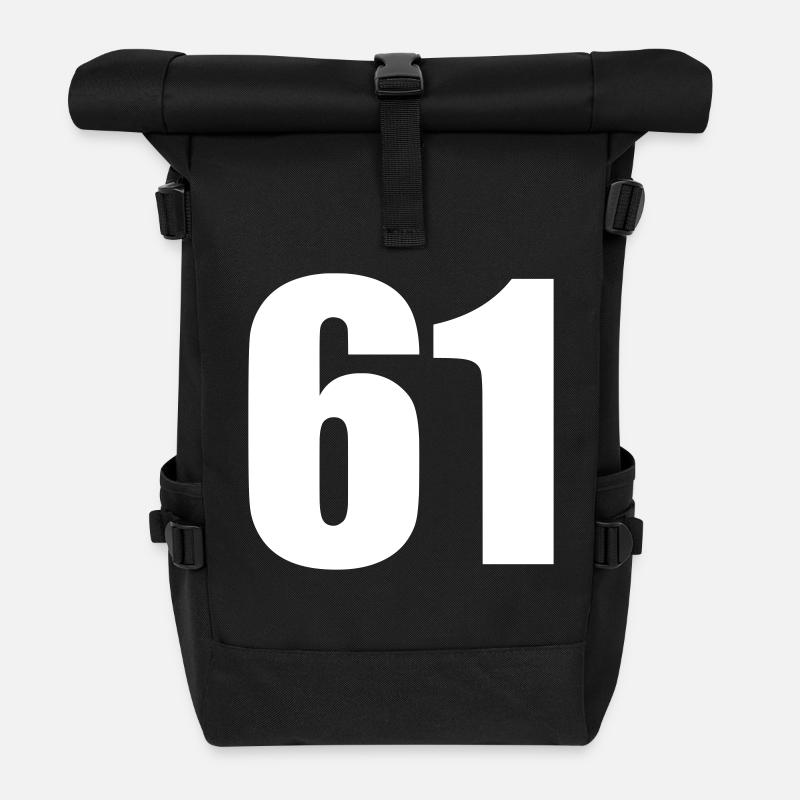 61 - Sac à dos roll top - noir