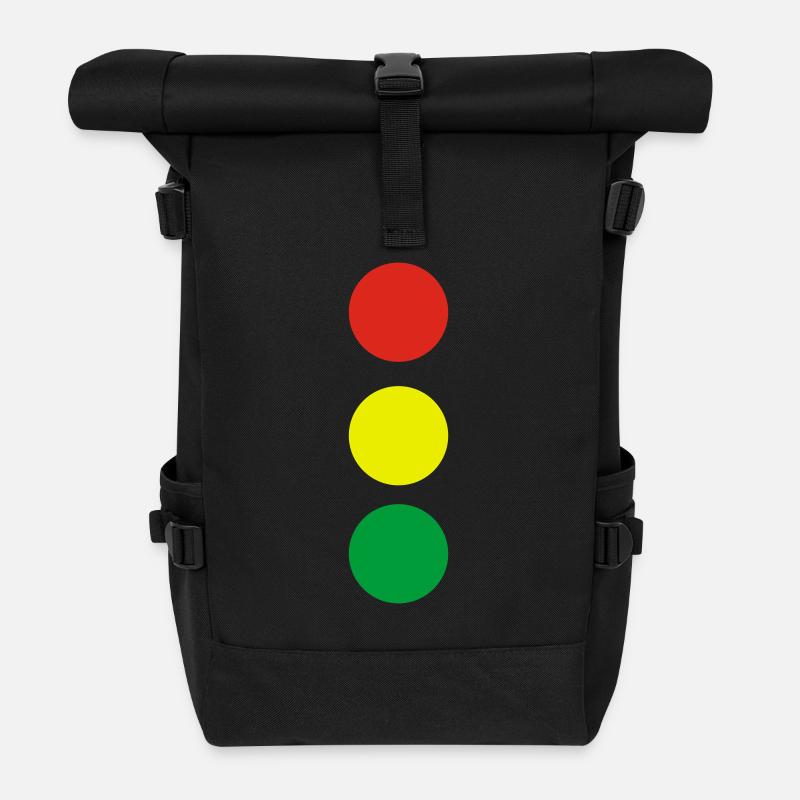 Ampel - Rolltop Rucksack - Schwarz