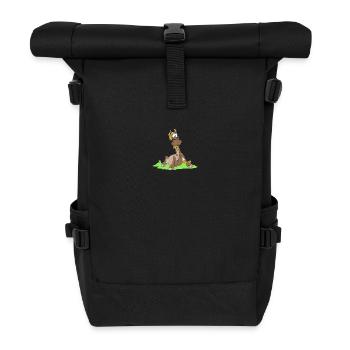petit poney tape du sabot - Sac à dos roll top - noir - Devant