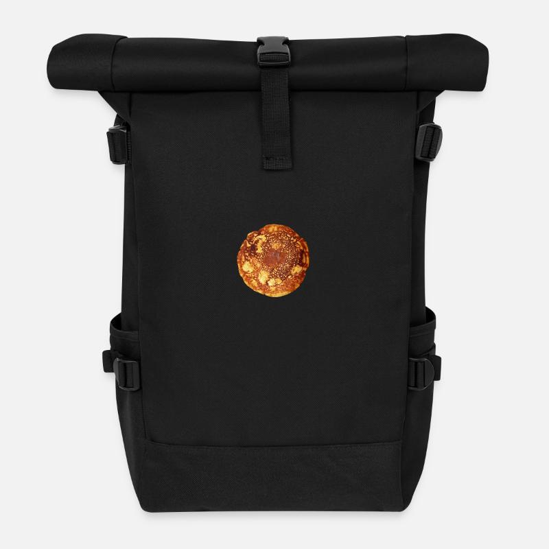 Pancakes - pancakes - Roll Top Backpack - black