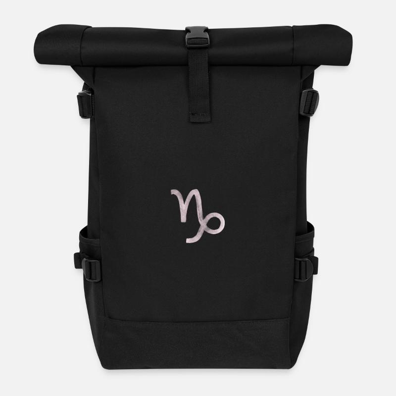 Capricorn - Roll Top Backpack - black