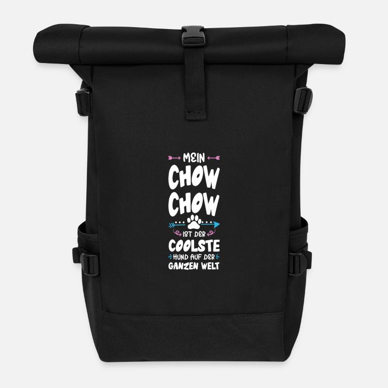 Chow Chow Dog Dicton - Sac à dos roll top - noir