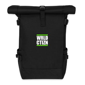 world citizen - Wrld ctizn - Roll Top Backpack - black - Front