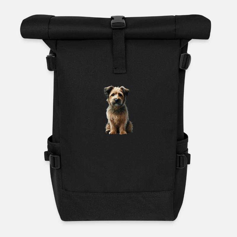 Hund - Rolltop Rucksack - Schwarz