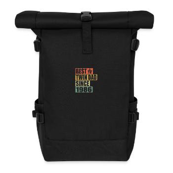 Twins Father Twin Father since 1986 - Roll Top Backpack - black - Front