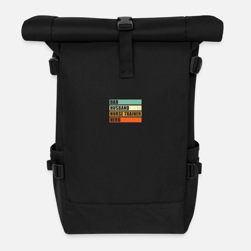 Pferdetrainer Vater Ehemann Held - Rolltop Rucksack - Schwarz