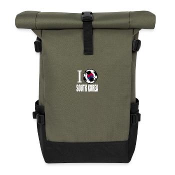 Corée du Sud de football - Sac à dos roll top - olive/noir - Devant