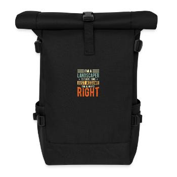 Landscaper - Roll Top Backpack - black - Front