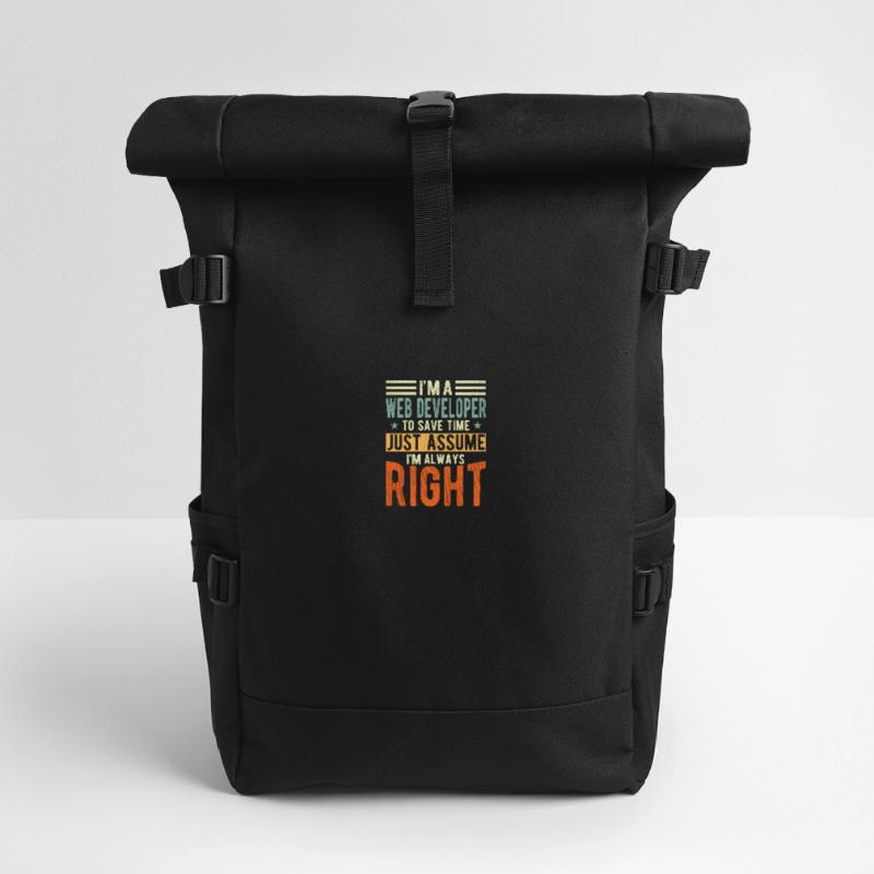 Web Developer Roll Top Backpack