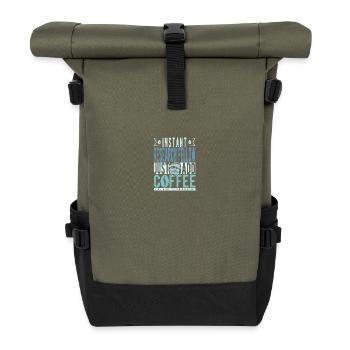 Assistant de recherche Café Dicton - Sac à dos roll top - olive/noir - Devant