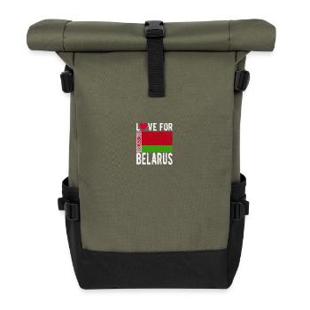 Belarus Souvenir - Roll Top Backpack - olive/black - Front